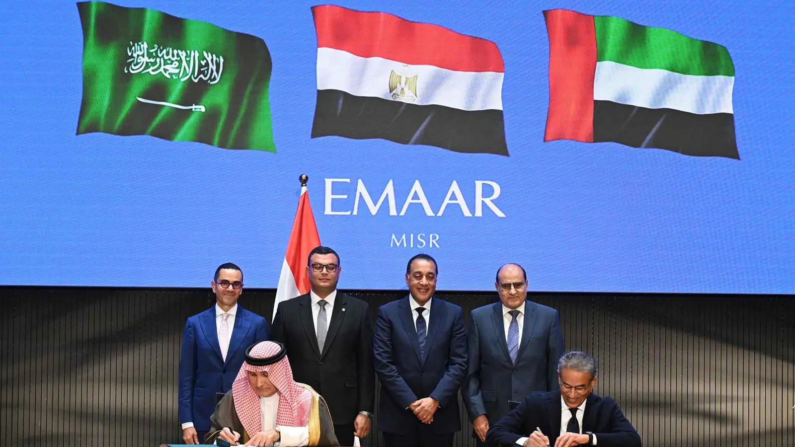 جانب من توقيع اتفاق مشروع مراسي البحر الأحمر في مصر، 8 سبتمبر 2025.