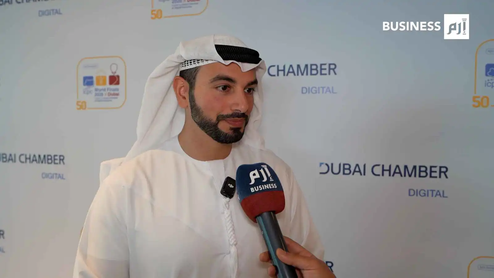 سعيد القرقاوي، نائب رئيس غرفة دبي للاقتصاد الرقمي، يتحدث في مقابلة مع «إرم بزنس»، 6 يناير 2025.