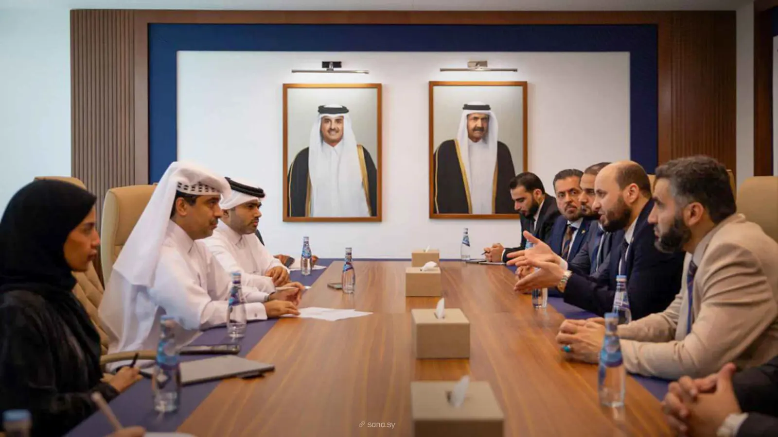 سوريا وقطر تبحثان بناء شراكات اقتصادية ودعم برامج التنمية