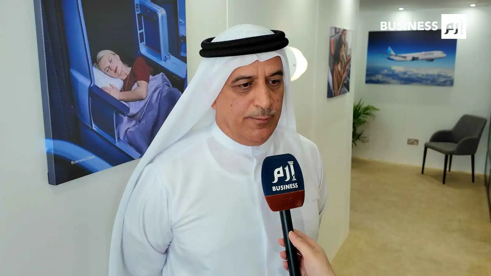 الرئيس التنفيذي لشركة «فلاي دبي»، غيث الغيث، يتحدث مع «إرم بزنس» على هامش معرض دبي للطيران 2025.