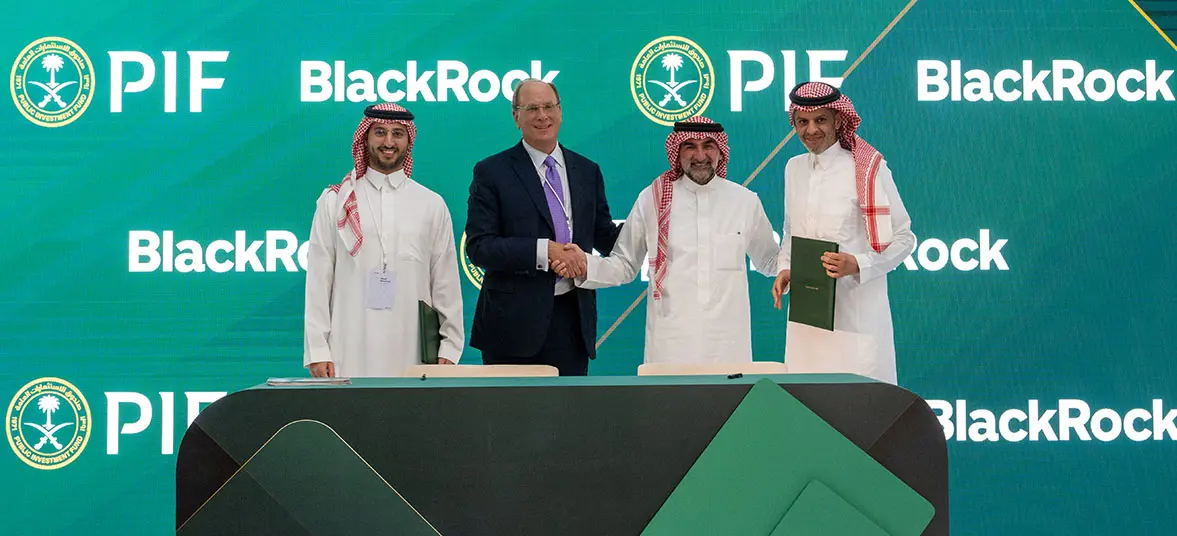 "السيادي السعودي" و"بلاك روك" يتفقان على تأسيس منصة بـ5 مليارات دولار
