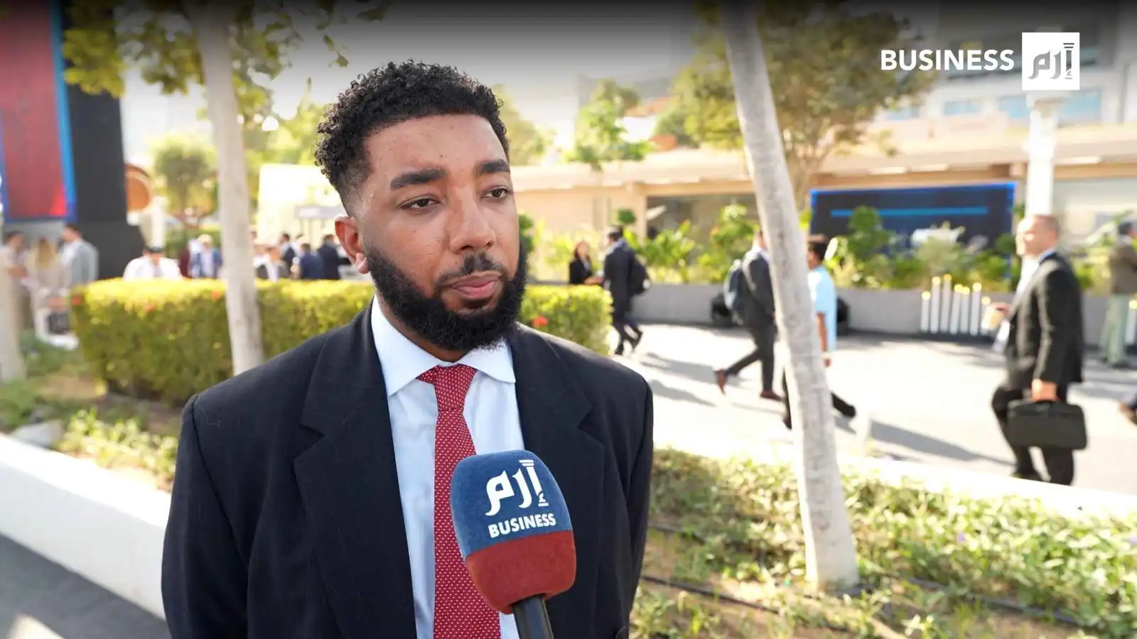 محمد محمد المؤسس والرئيس التنفيذي لشركة Smart Bricks الإماراتية خلال مقابلة مع إرم بزنس على هامش أسبوع أبوظبي المالي بتاريخ 11 ديسمبر 2025