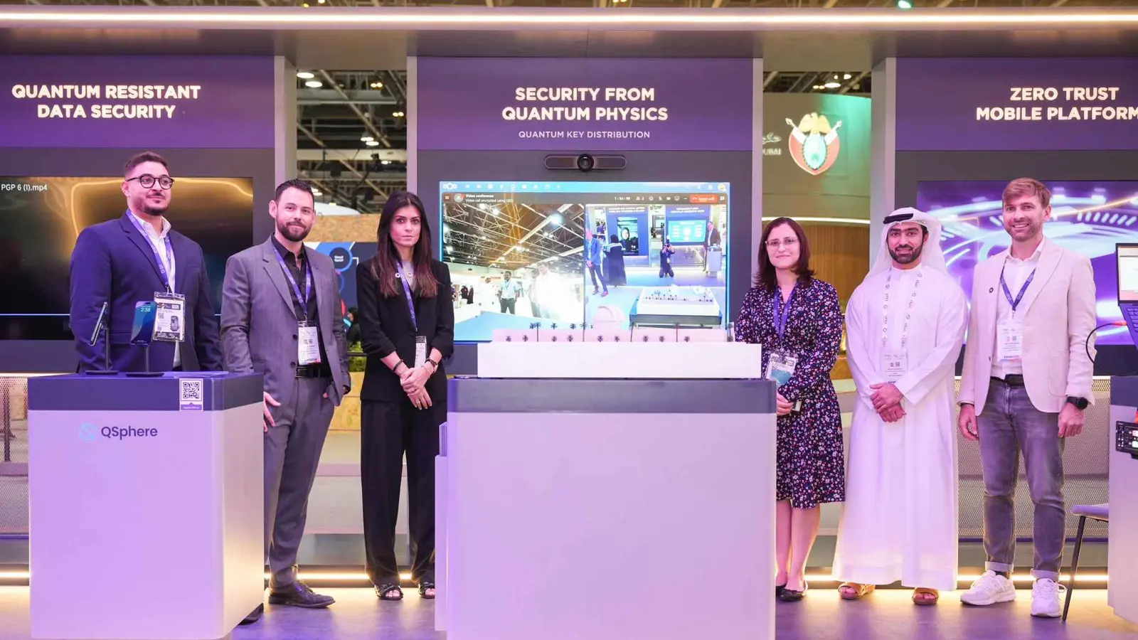 خلال إعلان معهد دراسات الترجمة ووكالة الإمارات للفضاء عن بناء بنية تحتية للاتصالات الكمومية، 16 أكتوبر 2024.