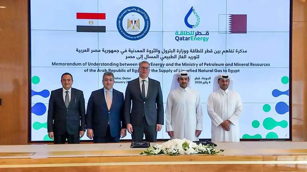 مصر وقطر توقعان مذكرة تفاهم في مجالات الطاقة والغاز الطبيعي