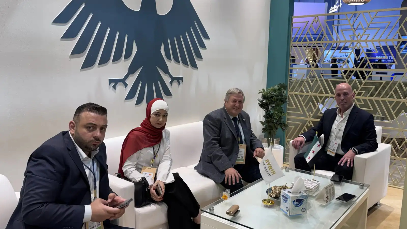 جانب من مشاركة وفد وزارة السياحة السورية في سوق السفر العربي (ATM) 2026 في دبي.
