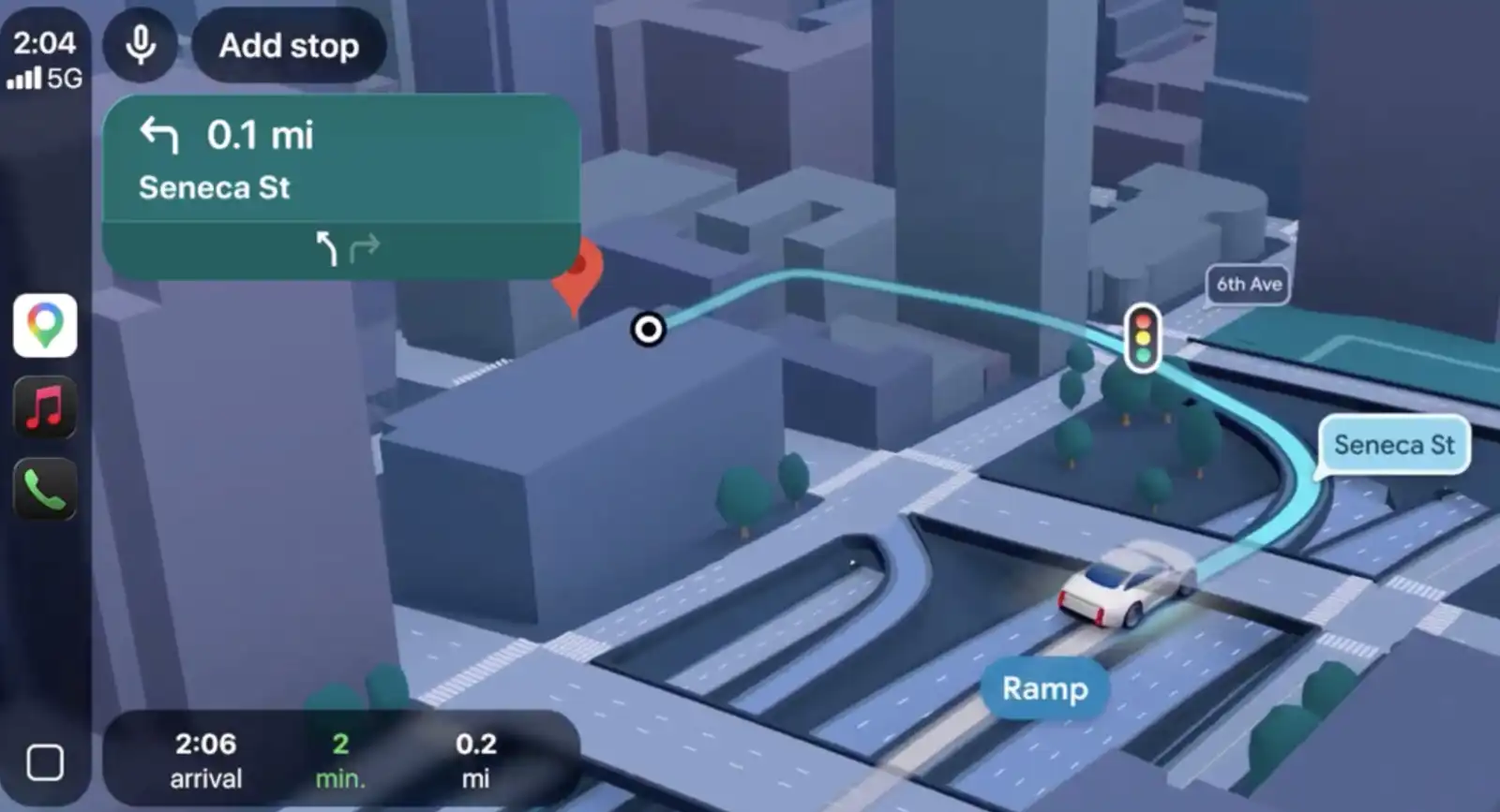 يُظهر التحديث الجديد في Google Maps كيفية عرض التقاطعات والمخارج المعقدة بطريقة ثلاثية الأبعاد