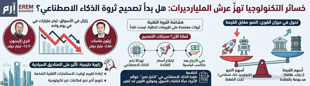 خسائر التكنولوجيا تهز عرش المليارديرات