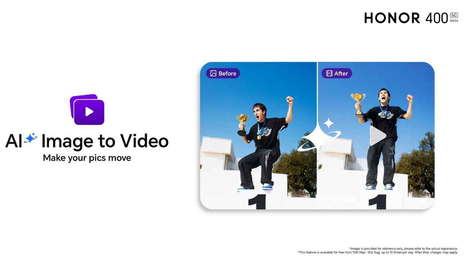 إبداع غير مسبوق: سلسلة هواتف HONOR 400 تقدم ميزة "AI Image to Video"