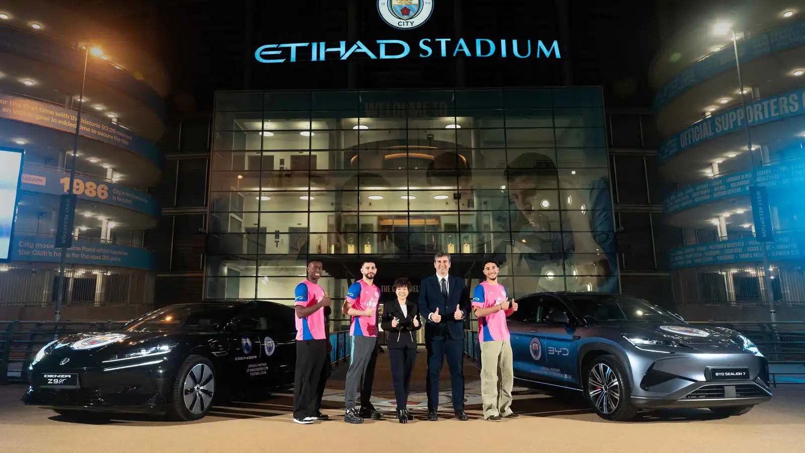 BYD تصبح الشريك الرسمي للسيارات لنادي مانشستر سيتي