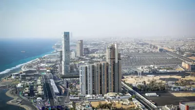 جانب من مدينة جدة السعودية على ساحل البحر الأحمر يوم 26 مارس 2022.