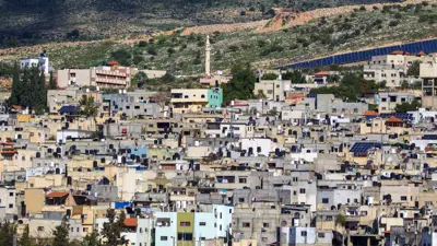 منظر عام لجانب من مدينة طوباس في الضفة الغربية، فلسطين، يوم 13 يناير 2024.