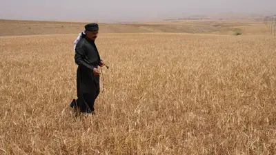 انخفاض هطول الأمطار أثر سلباً على مستويات المياه، السليمانية، العراق، 23 مايو 2025.