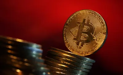 عملة البيتكوين المشفرة، رسم التوضيحي تم التقاطه في 11 يناير 2024