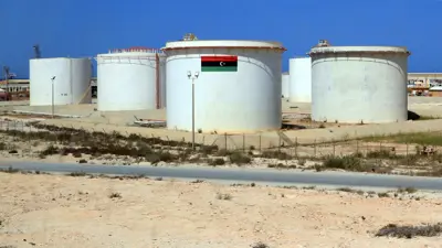 ميناء البريقة النفطي على بعد 270 كيلومتراً غربي مدينة بنغازي شرقي ليبيا يوم 24 سبتمبر 2020.