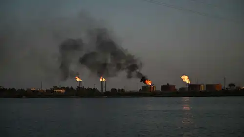 حقل غاز نهر بن عمر في جنوب العراق، 17 سبتمبر 2026.