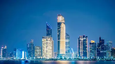 جانب من مدينة أبوظبي، الإمارات العربية المتحدة.
