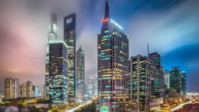 مركز شنغهاي المالي العالمي، في بودونغ، شنغهاي، الصين، يوم 27 سبتمبر 2016