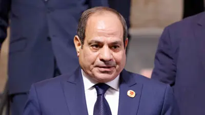 الرئيس المصري عبد الفتاح السيسي خلال حضوره اجتماع قادة مجموعة العشرين في ريو دي جانيرو، البرازيل، في 19 نوفمبر 2024.