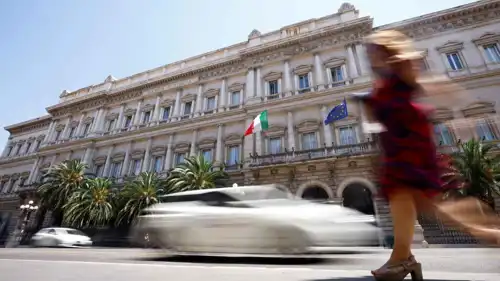 مقر بنك إيطاليا المركزي في روما، 15 يونيو 2022