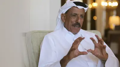 الملياردير الإماراتي ومؤسس ورئيس مجلس إدارة «مجموعة الحبتور»، أثناء مقابلة مع رويترز في دبي، الإمارات العربية المتحدة، يوم 9 يناير 2016. 