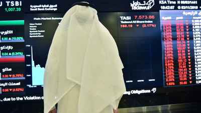 مؤشر تاسي الآن.. السوق تهبط بضغط أسهم الطاقة