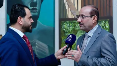جانب من لقاء رئيس اللجنة المالية النيابية في العراق، عطوان العطواني مع وكالة الأنباء العراقية، في 27 ديسمبر 2024.