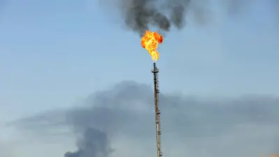موقع نفطي في حاسي مسعود (ورقلة) جنوب الجزائر 22 فبراير 2023