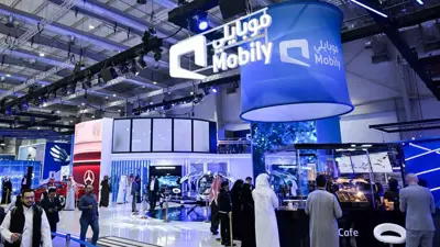 جناح شركة «موبايلي» بمعرض «ليب 25» في العاصمة السعودية الرياض يوم 12 فبراير 2025.