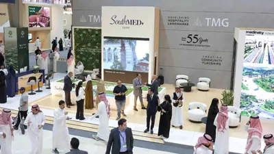 جناح شركة مجموعة طلعت مصطفى المصرية في معرض «سيتي سكيب 2024» العالمي في العاصمة السعودية الرياض. 