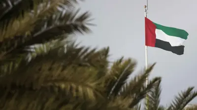 علم دولة الإمارات العربية المتحدة.