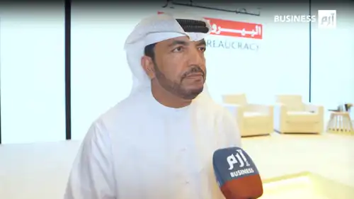 عمر السويدي، وكيل وزارة الصناعة والتكنولوجيا المتقدمة في حكومة دولة الإمارات، خلال حديثه مع «إرم بزنس» على هامش مؤتمر «تصفير البيروقراطية» في دبي، بتاريخ 25 نوفمبر 2025.