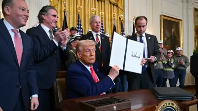 الرئيس الأميركي دونالد ترامب في البيت الأبيض - واشنطن يوم 8 أبريل 2025