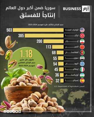 من بينها سوريا.. أكبر 10 دول منتجة للفستق في العالم