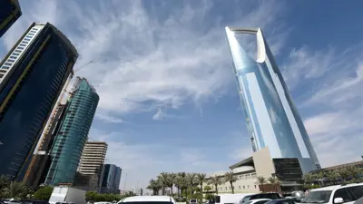 «برج المملكة» في العاصمة السعودية الرياض، في يوم 5 نوفمبر 2017.