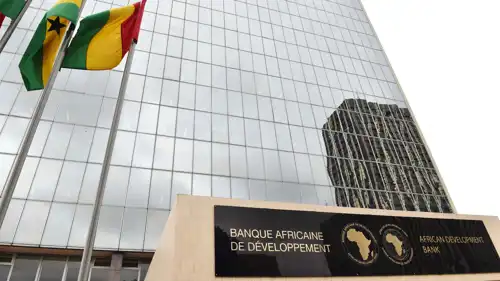 مقر بنك التنمية الإفريقي في أبيدجان، ساحل العاج، بتاريخ 17 سبتمبر 2015.