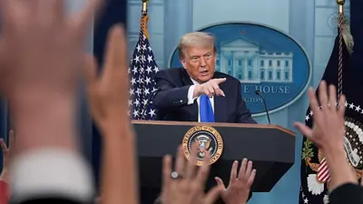 الرئيس الأميركي دونالد ترامب في البيت الأبيض بواشنطن، يوم 27 يونيو 2025.