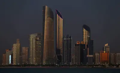 مشهد عام لأبو ظبي، الإمارات العربية المتحدة، 3 يناير 2019