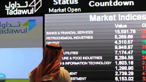 متعامل يراقب سوق الأسهم في البورصة السعودية (تداول) بالعاصمة الرياض، 14 ديسمبر 2016.