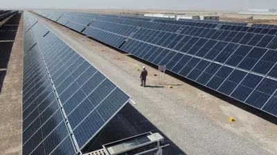 أحد مشروعات الطاقة الشمسية في مدينة البصرة - العراق يوم 12 سبتمبر 2022