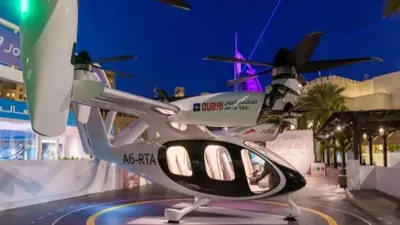 نسخة من التاكسي الجوي الذي ستشغله دبي، 02 ديسمبر 2024.