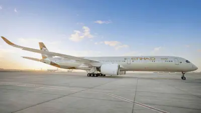 طائرة تابعة لشركة «الاتحاد للطيران» الإماراتية
