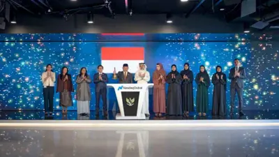 جانب من حفل إدراج الصكوك الإندونيسية في ناسداك دبي