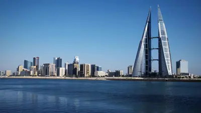جانب من العاصمة البحرينية المنامة يوم 10 فبراير 2016