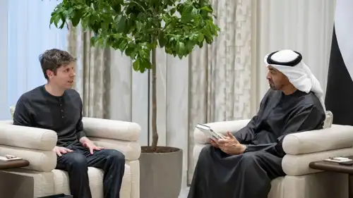 اجتماع رئيس الإمارات مع سام ألتمان في أبوظبي يوم 27 سبتمبر 2025.