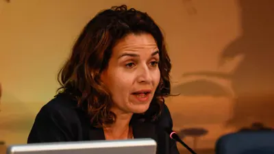 وزيرة التحول الطاقي والتنمية المستدامة في المغرب، ليلى بنعلي، تتحدث خلال الجلسة الختامية للجمعية السادسة للأمم المتحدة للبيئة (UNEA-6) في مكاتب الأمم المتحدة في جيجيري، في نيروبي في 1 مارس 2024.
