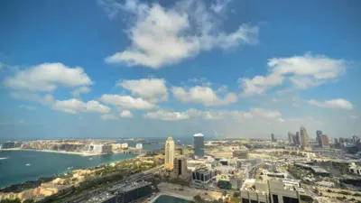 منظر بانورامي لمدينة دبي للإعلام ومدينة دبي للإنترنت 30 يناير 2017