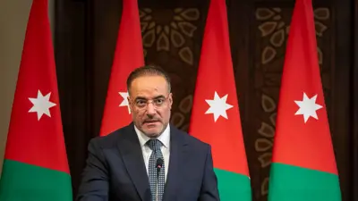 وزير المالية الأردني في مقر رئاسة الوزراء في عمان في 18 سبتمبر 2024